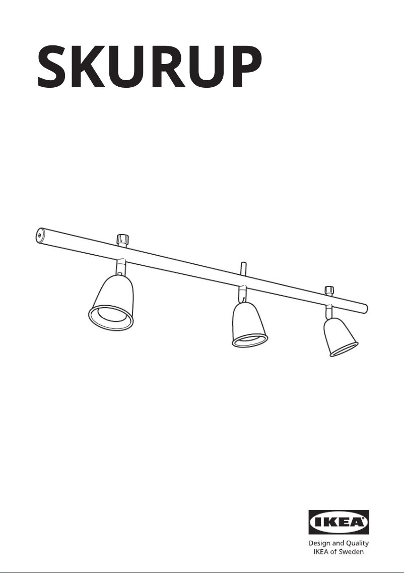 Page 1 de la notice Manuel utilisateur Ikea SKURUP 103.959.25
