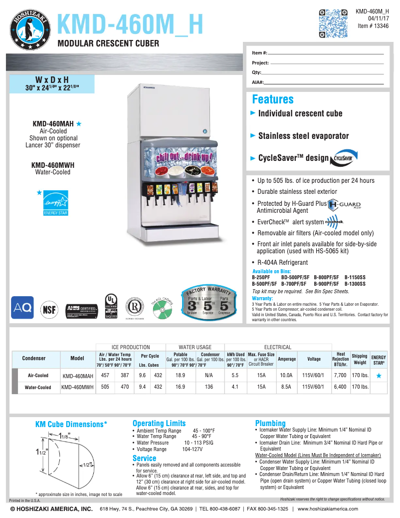 Image de la première page du manuel de l'appareil KMD-460MWH