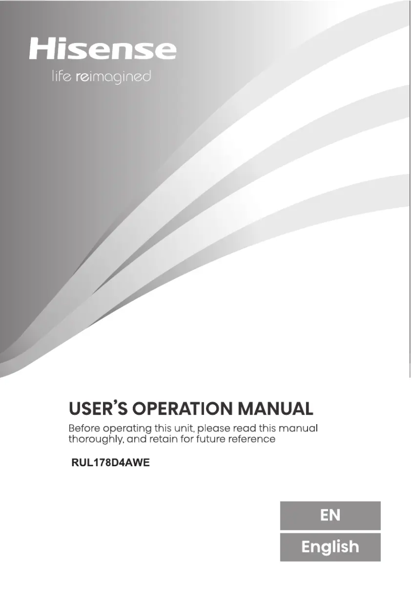 Image de la première page du manuel de l'appareil RUL178D4AWE