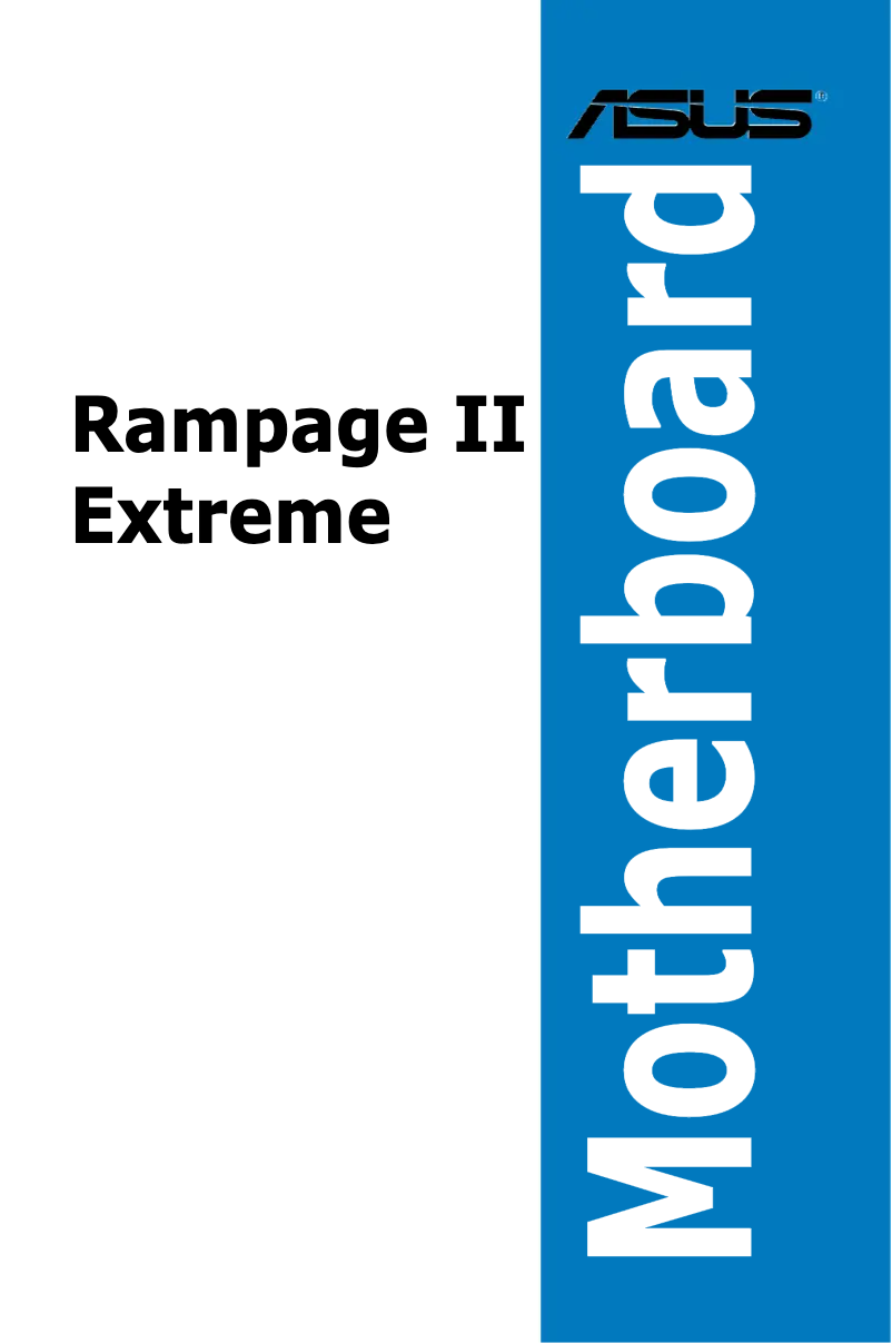 Page 1 de la notice Manuel utilisateur Asus Rampage II Extreme