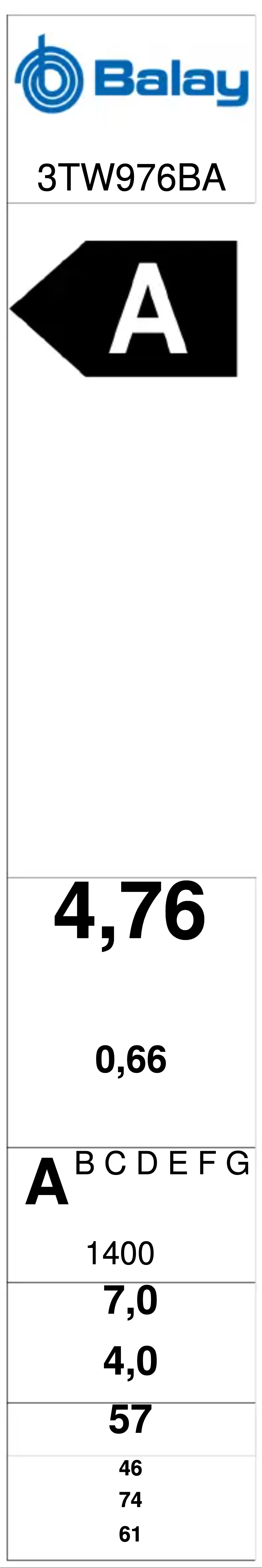 Page 1 de la notice Manuel utilisateur Balay 3TW976BA