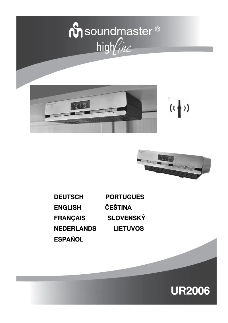 Page n°1 - Manuel utilisateur Soundmaster UR2006