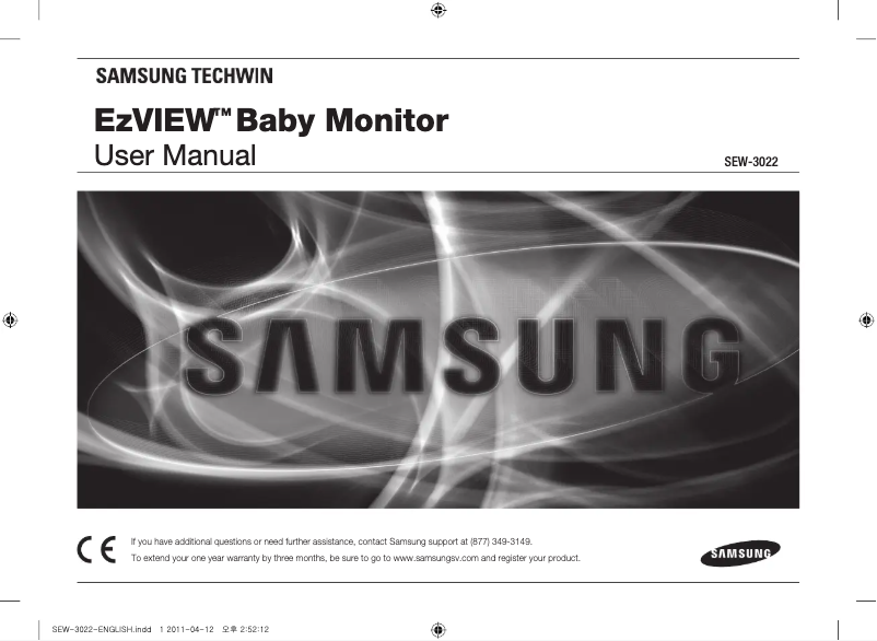 Page 1 de la notice Manuel utilisateur Samsung SEW-3022WN