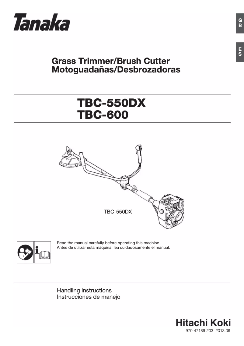 Page 1 de la notice Manuel utilisateur Tanaka TBC-550DX