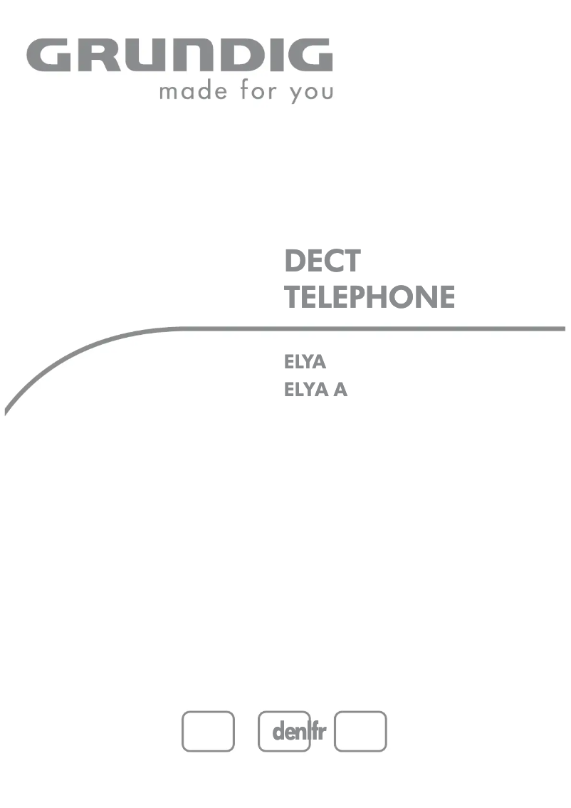Page 1 de la notice Manuel utilisateur Grundig Elya