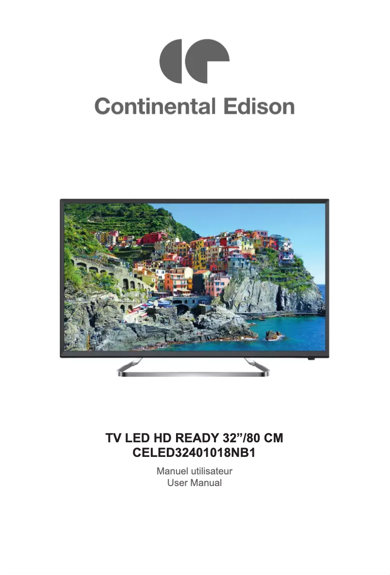 Page n°1 - Manuel utilisateur Continental Edison CELED32401018NB1