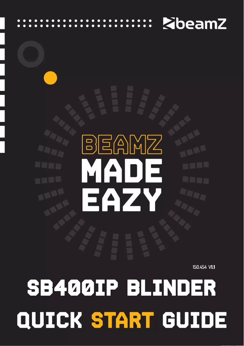 Page n°1 - Guide de démarrage rapide BeamZ SB400IP