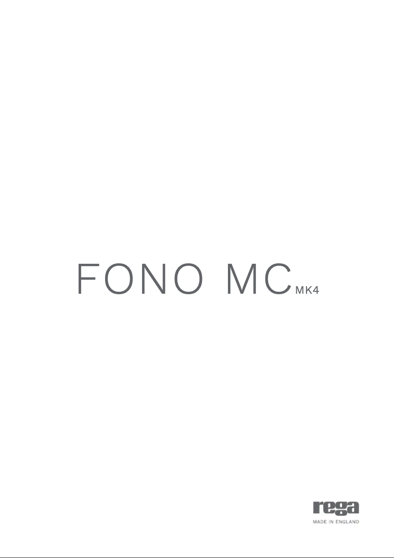Image de la première page du manuel de l'appareil Fono MC MK4