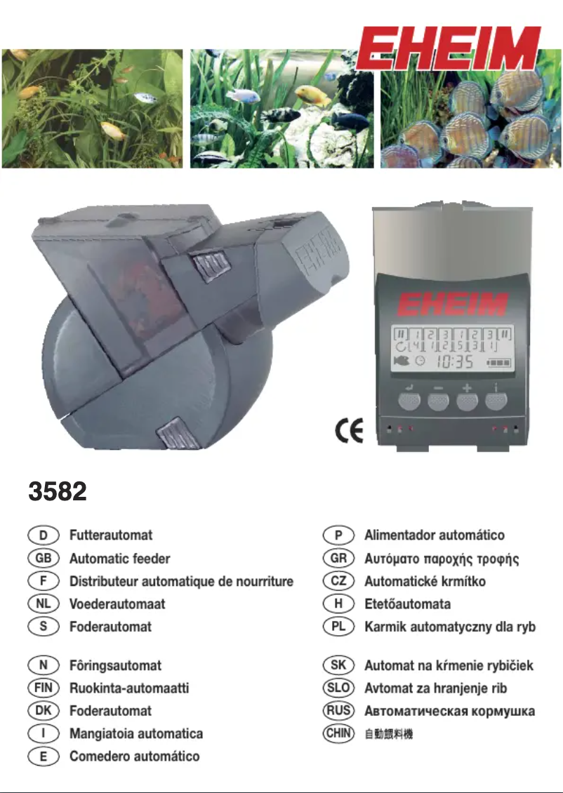 Page 1 de la notice Manuel utilisateur Eheim TWINfeeder 3582