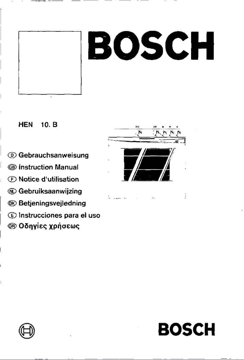 Page 1 de la notice Manuel utilisateur Bosch HEN100256B