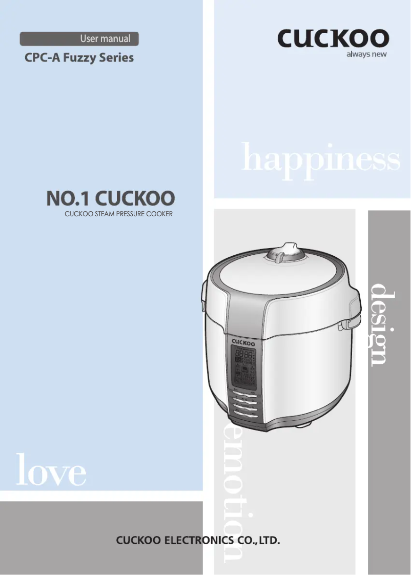 Page n°1 - Manuel utilisateur Cuckoo CPC-A2510F