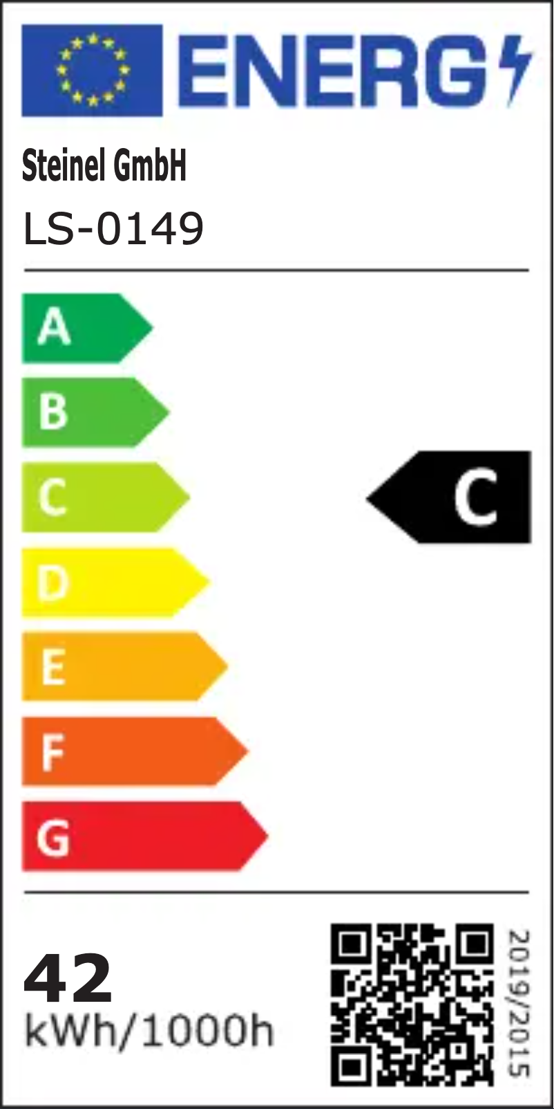 Page 1 de la notice Label énergétique Steinel RS PRO 5150 SC