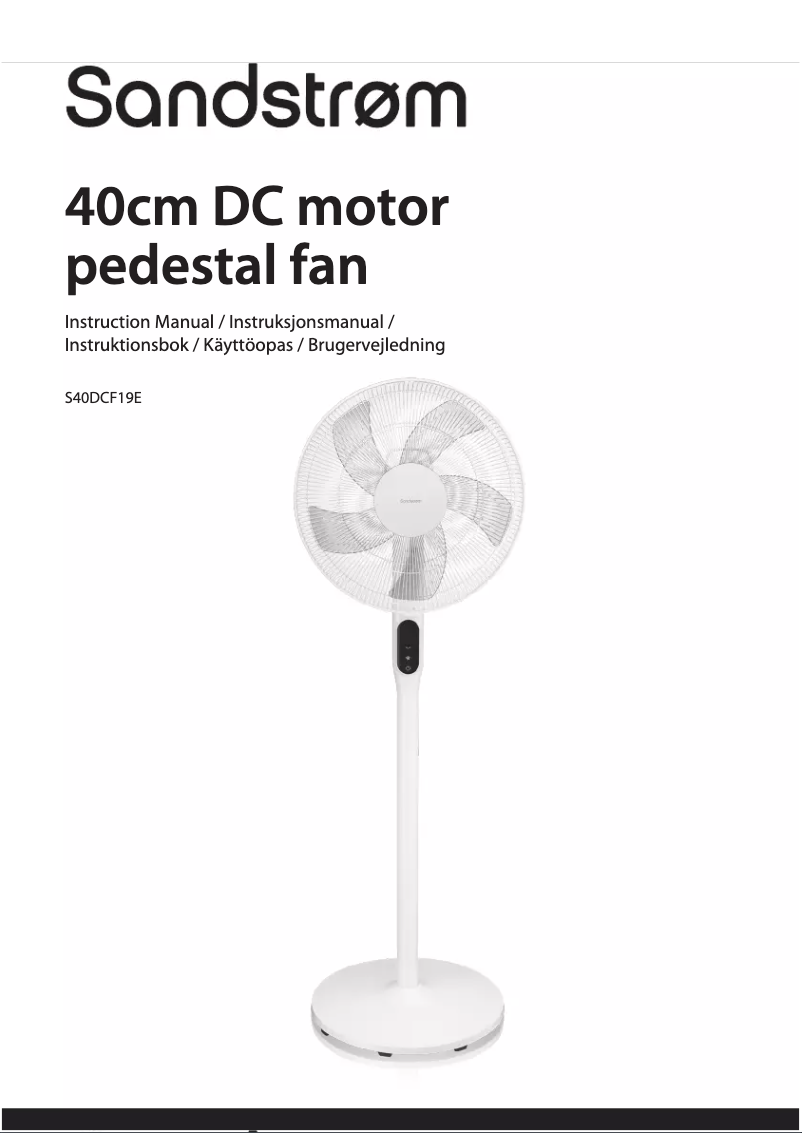 Imagen de la primera página del manual del dispositivo S40DCF19E