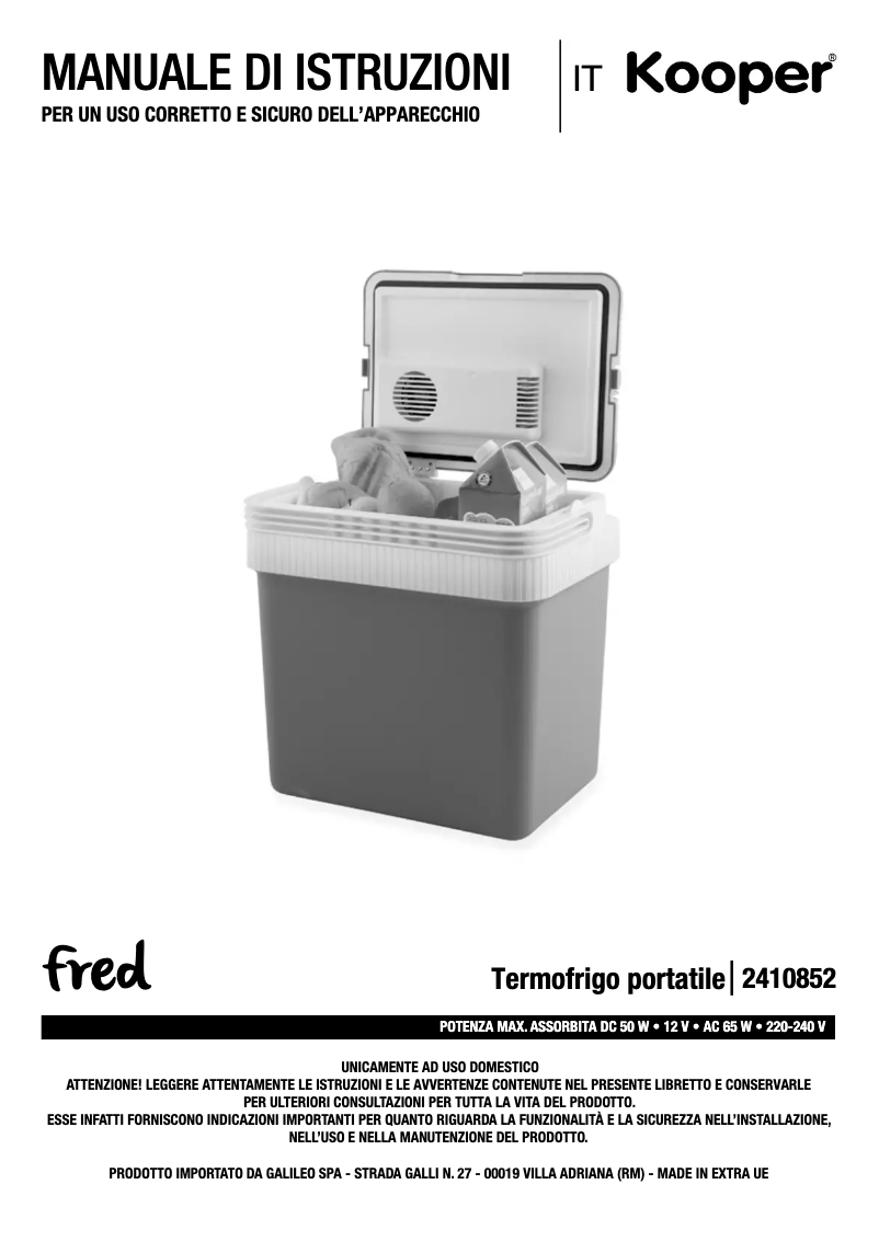 Page n°1 - Manuel utilisateur Kooper 2410852