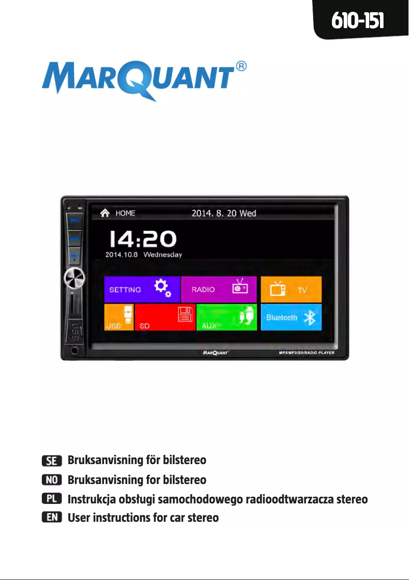 Page 1 de la notice Manuel utilisateur Marquant 610-151