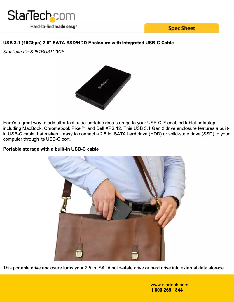 Page n°1 - Brochure StarTech.com S251BU31C3CB