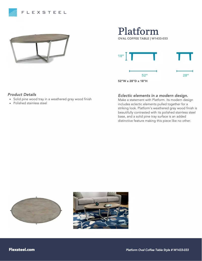 Image de la première page du manuel de l'appareil Platform W1433-033
