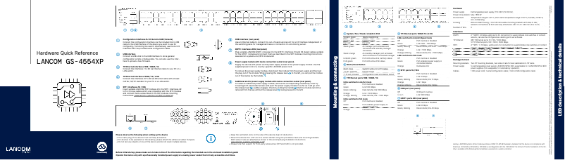 Image de la première page du manuel de l'appareil GS-4554XP