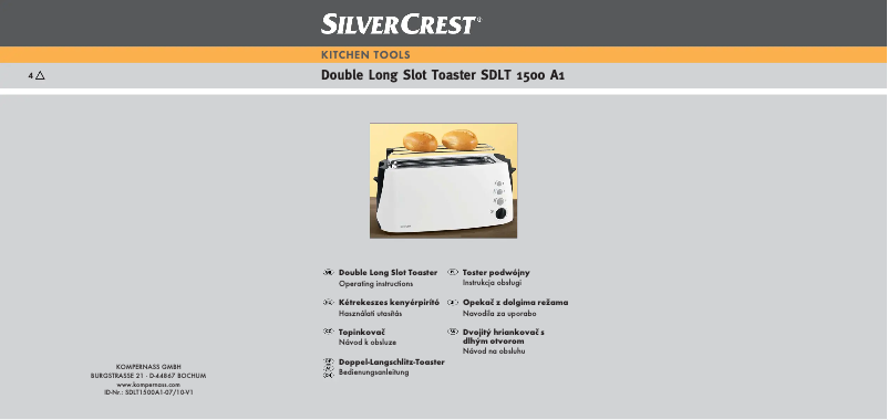 Page 1 de la notice Manuel utilisateur SilverCrest SDLT 1500 A1