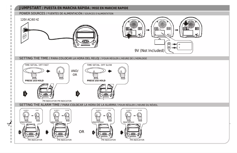 Page 1 de la notice Manuel utilisateur GPX CR3104NS