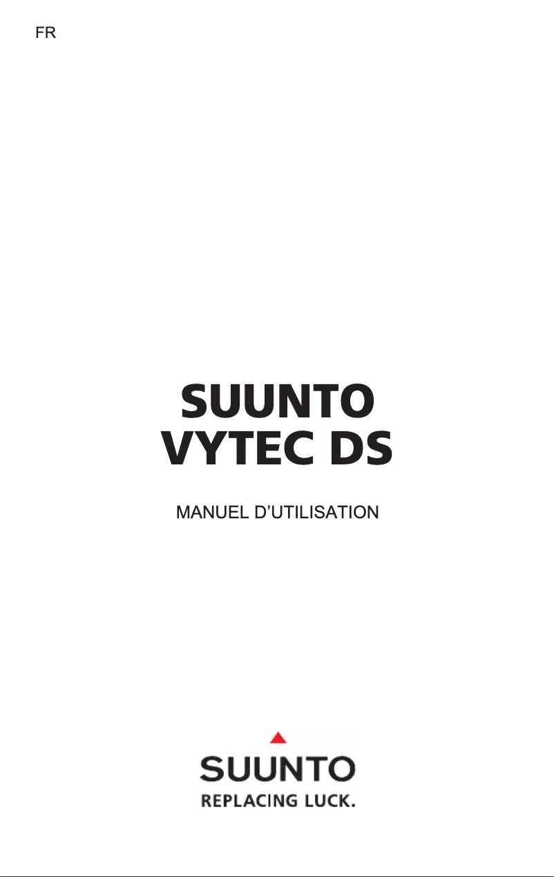 Page 1 de la notice Manuel utilisateur Suunto Vytec DS