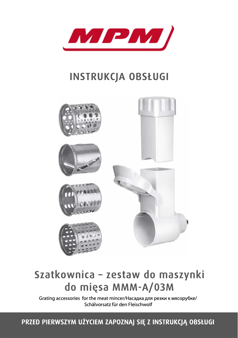 Page 1 de la notice Manuel utilisateur MPM MMM-A/03M