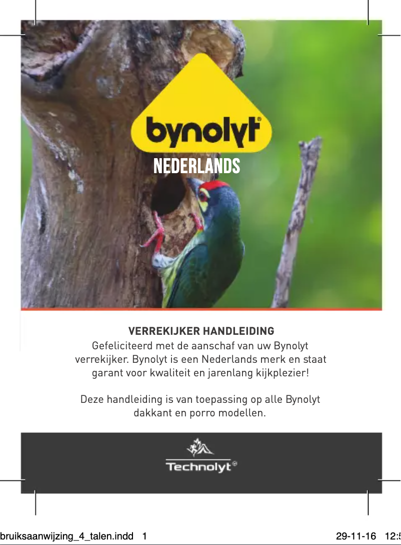 Page n°1 - Manuel utilisateur Bynolyt Sparrow WPR 10x32