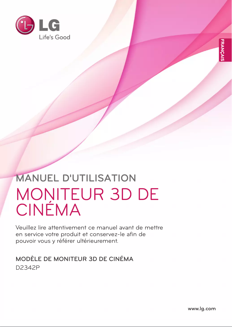 Page n°1 - Manuel utilisateur LG D2342P-PN