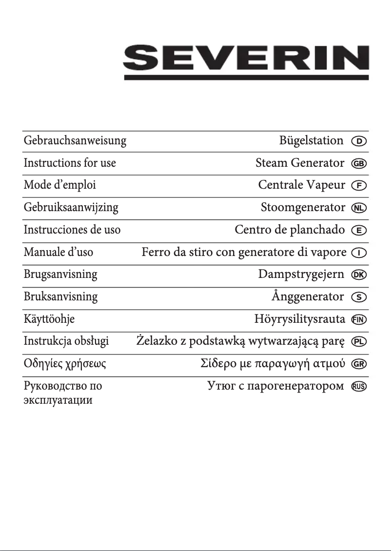 Page 1 de la notice Manuel utilisateur Severin BA 3288