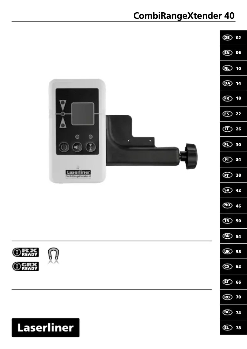 Página 1 del manual Manual de usuario Laserliner CombiRangeXtender 40