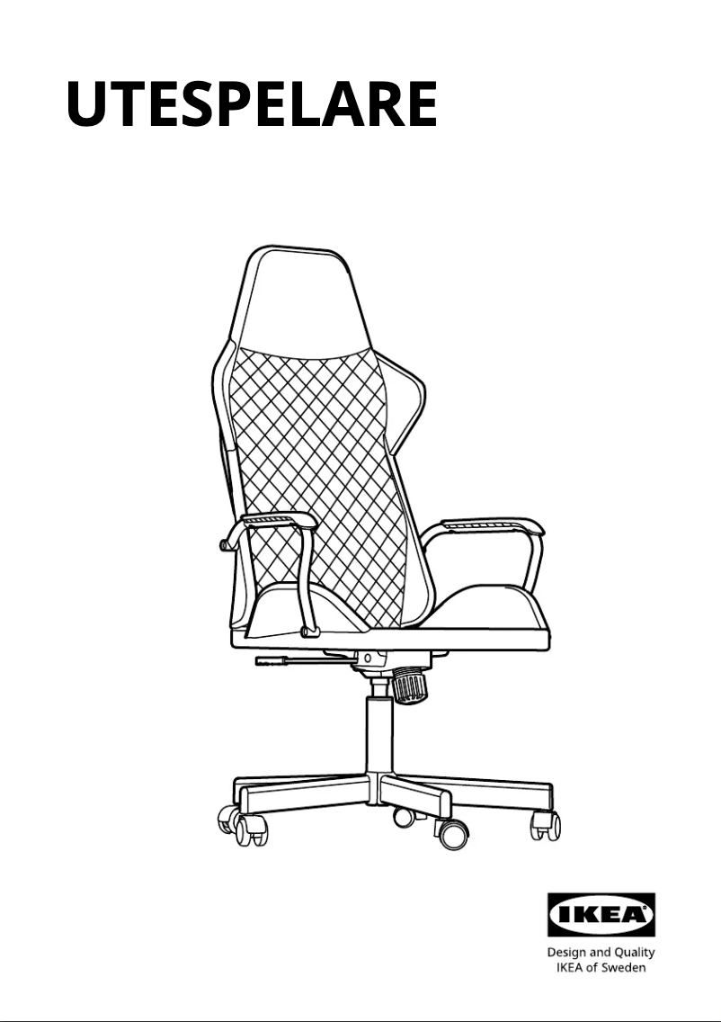 Page 1 de la notice Manuel utilisateur Ikea UTESPELARE 404.983.85