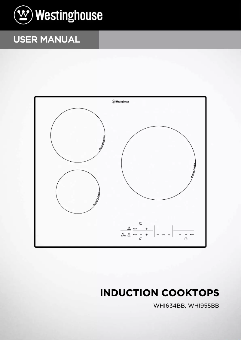 Page n°1 - Manuel utilisateur Westinghouse WHI634BB
