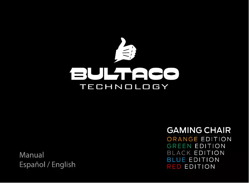Page 1 de la notice Manuel utilisateur Bultaco Technology Gaming Divisoin
