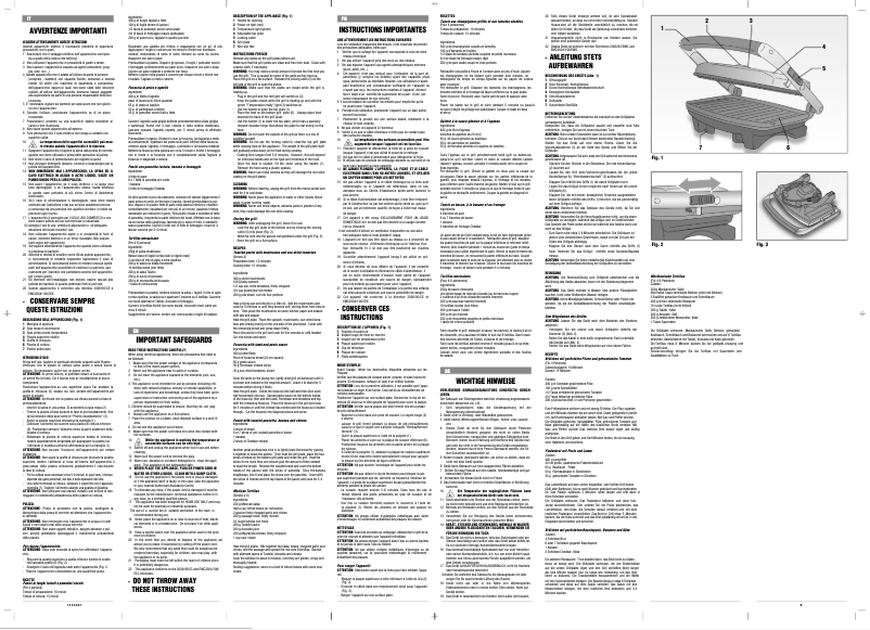 Image de la première page du manuel de l'appareil Toast & Grill Slim 1911