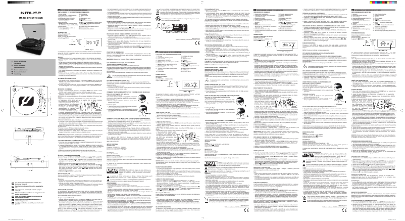 Page n°1 - Manuel utilisateur Muse MT-106 WB