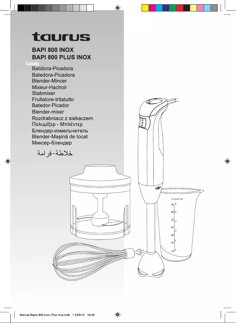 Image de la première page du manuel de l'appareil Bapi 800