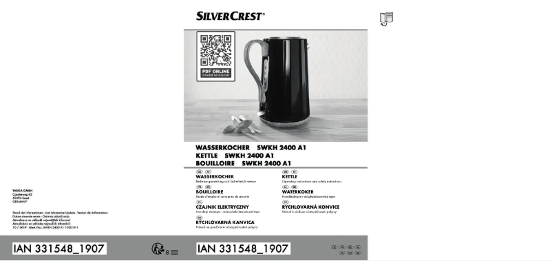 Page n°1 - Manuel utilisateur SilverCrest SWKC 3000 D3