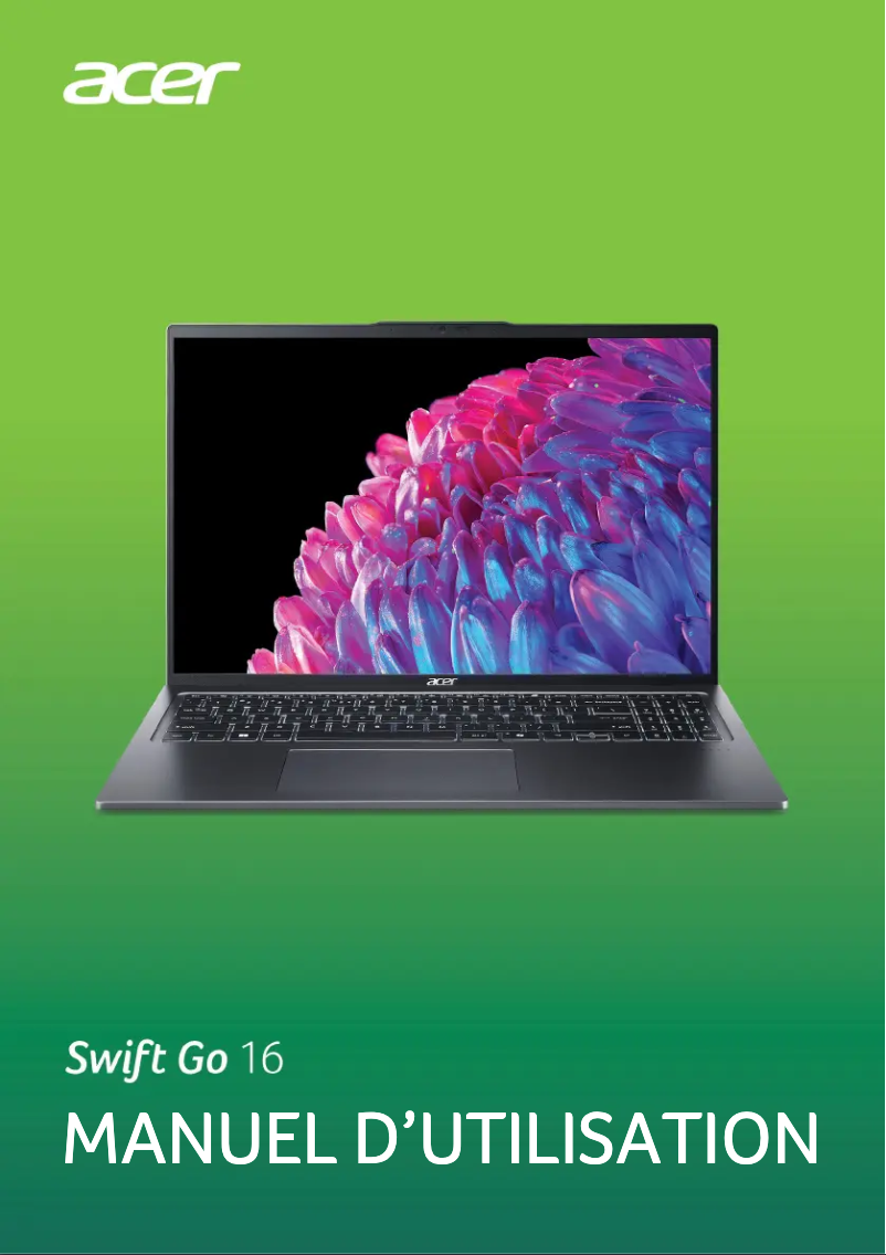 Página 1 del manual Manual de usuario Acer Swift Go 16