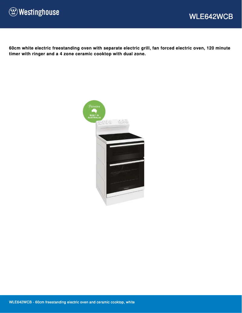 Image de la première page du manuel de l'appareil WLE642WCB