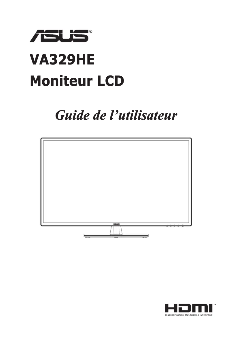 Page 1 de la notice Manuel utilisateur Asus VA329HE
