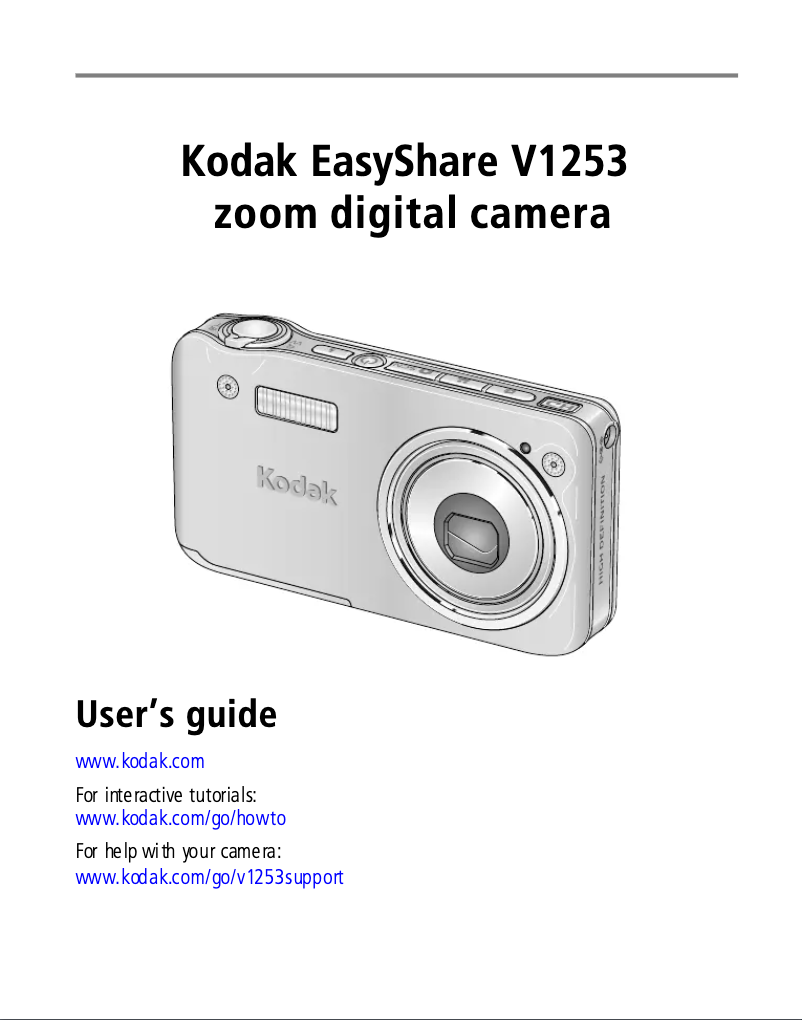 First page image of the manual for EasyShare V1233