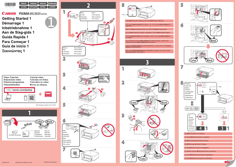 Image de la première page du manuel de l'appareil Pixma MG3600