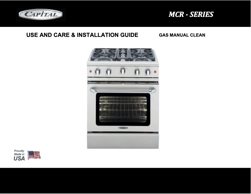 Page n°1 - Manuel utilisateur Capital MCR305-L