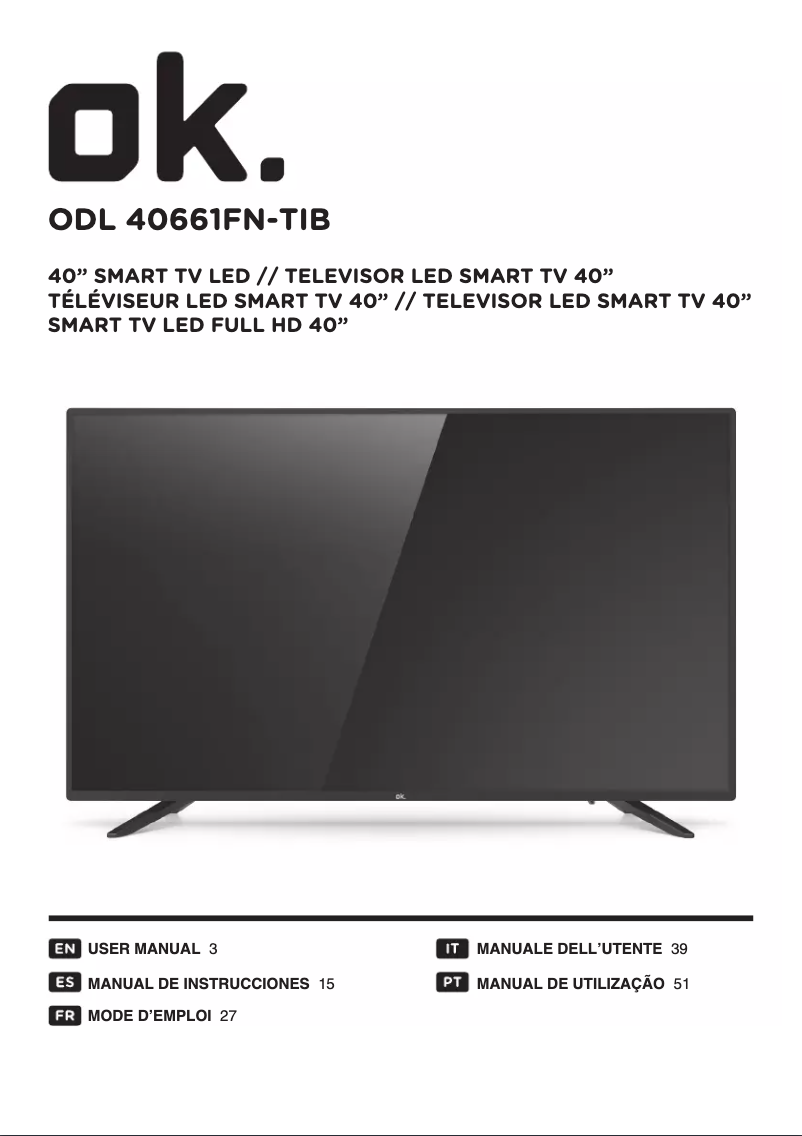 Image de la première page du manuel de l'appareil ODL 40661FN-TIB