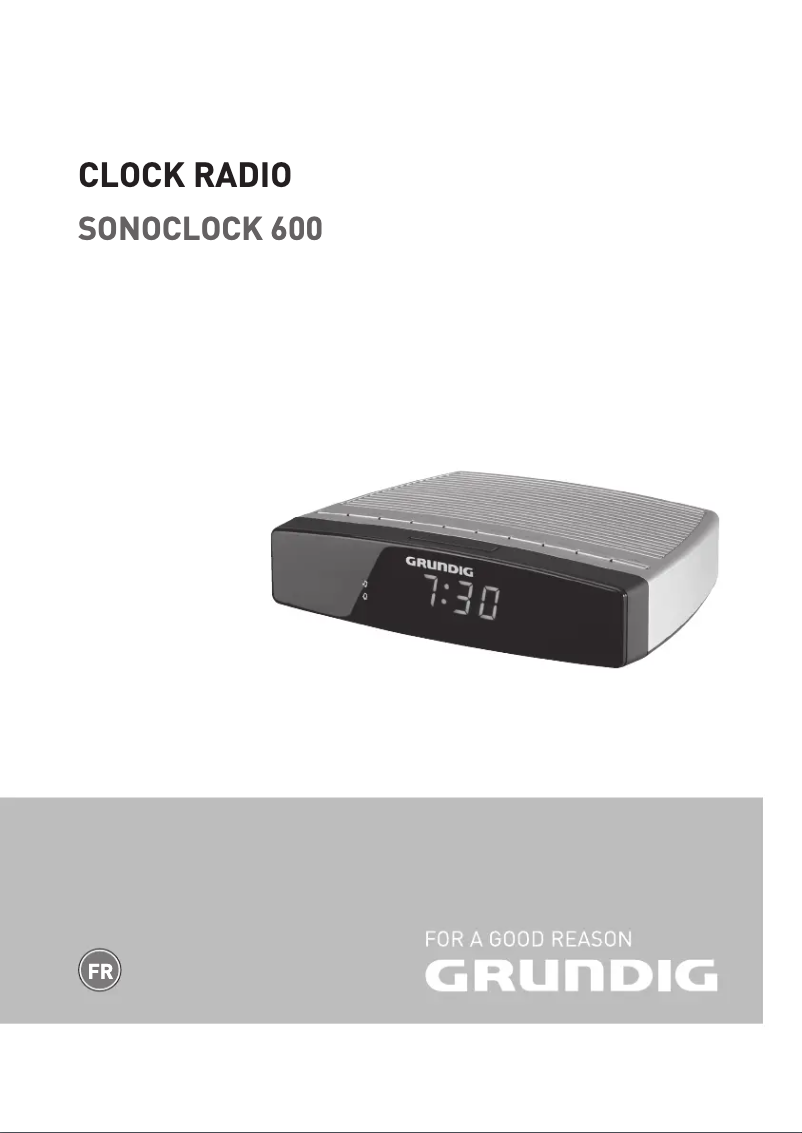 Image de la première page du manuel de l'appareil Sonoclock 600