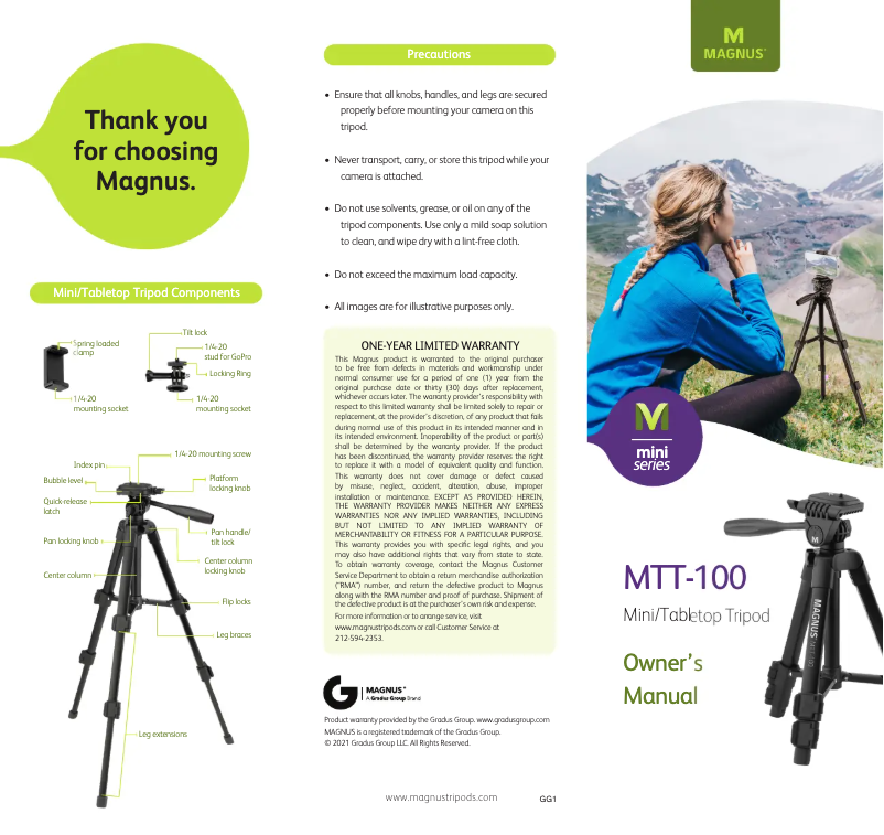 Image de la première page du manuel de l'appareil Mini MTT-100