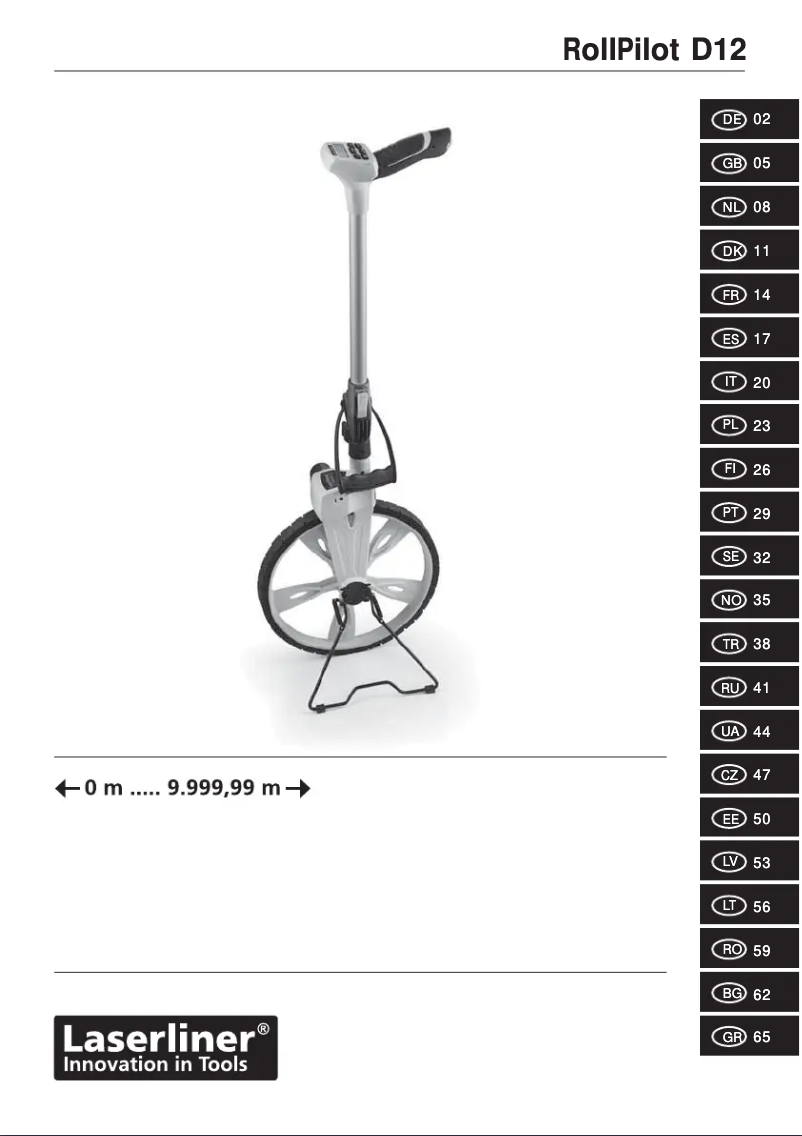 Image de la première page du manuel de l'appareil RollPilot 012