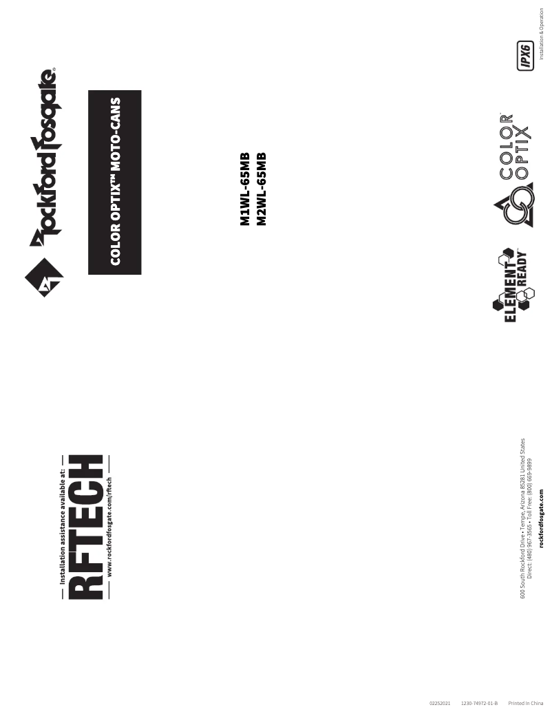 Image de la première page du manuel de l'appareil M2WL-65MB