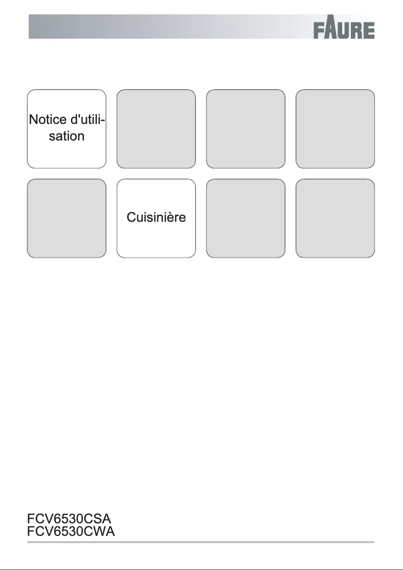 Page n°1 - Manuel utilisateur Faure FCV6530CSA