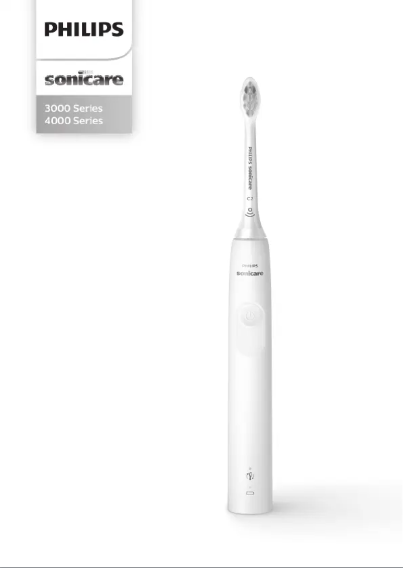 Page 1 of the manual User Manual Philips Sonicare 3100 Series HX3673